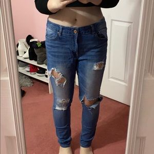 dark medium wash jeans